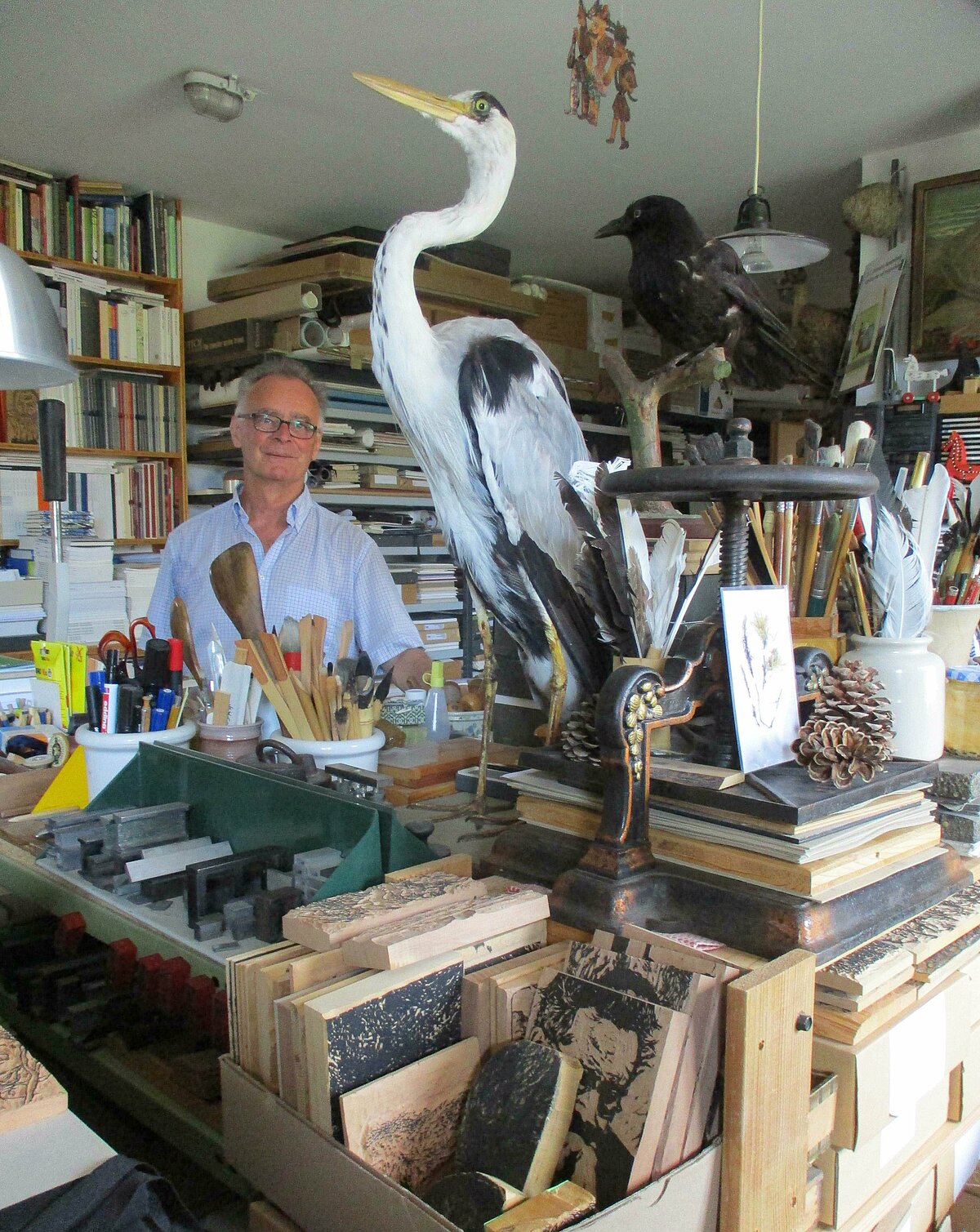 Christian Thanhäuser in seinem Atelier