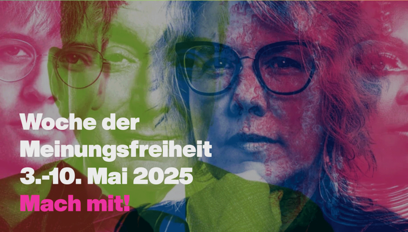 Um Aktivitäten im Rahmen der Woche der Meinungsfreiheit effektiv zu kommunizieren, stehen den Bibliotheken vielfältige Werbematerialien zur Verfügung.