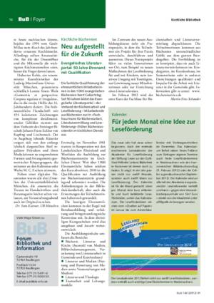 Neu aufgestellt für die Zukunft : Evangelisches Literaturportal: 50 Jahre Ehrenamt mit Qualifikation / Martin Ertz-Schander