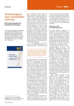 Veränderungsprozesse und Qualitätssicherung : Best Practice-Beispiele und
Methodenbeschreibungen / Adalbert Kirchgäßner