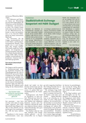 Stadtbibliothek Eschwege
kooperiert mit HdM Stuttgart