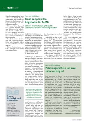 Prämiengutschein um zwei Jahre verlängert / Ilona Munique, Vorsitzende der BIB-Kommission für Fortbildung