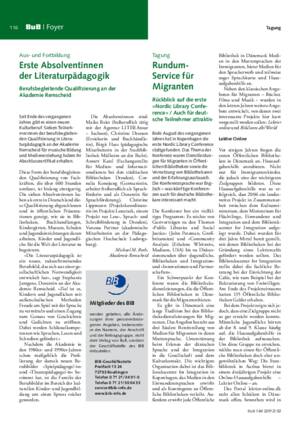 Rundum Service für Migranten : Rückblick auf die erste »Nordic Library Conference« ; auch für deutsche Teilnehmer attraktiv / Patricia Kern