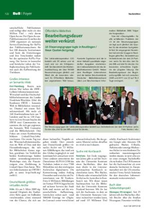 Bearbeitungsdauer weiter verkürzt : LK-Steuerungsgruppe tagte in Reutlingen ;
neue Quoten festgelegt / slh