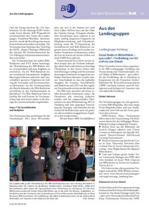 Social Media in Bibliotheken – quo vadis? : Fortbildung vor Ort und via Live-Stream / Landesgruppe Hamburg, Bianca Mundt (Hengeler Mueller-Bibliothek der Bucerius Law School), BIB-Landesvorstand Hamburg
