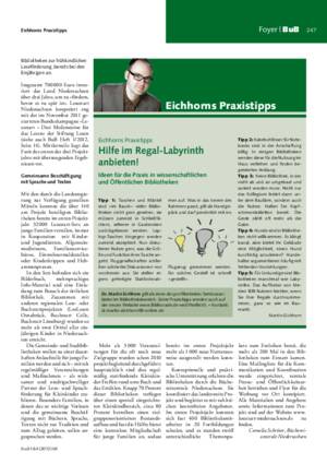 Hilfe im Regal-Labyrinth anbieten! : Ideen für die Praxis in wissenschaftlichen
und Öffentlichen Bibliotheken / Martin Eichhorn