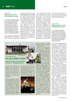 20 Jahre BiBer GmbH : Feier mit Partnern und Anwendern – Einblicke in »BiBergeheimnisse«