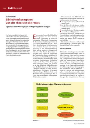 Bibliothekskonzeption: von der Theorie in die Praxis : Ergebnisse einer Arbeitsgruppe im Regierungsbezirk Stuttgart / Martin Szlatki