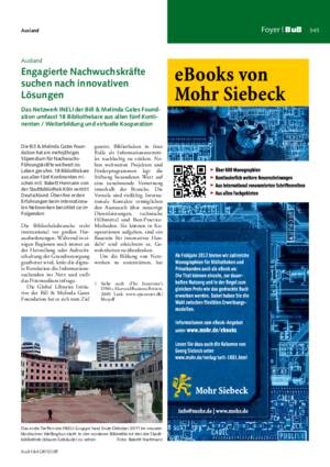 Engagierte Nachwuchskräfte suchen nach innovativen Lösungen : das Netzwerk INELI der Bill & Melinda Gates Foundation umfasst 18 Bibliothekare aus allen fünf Kontinenten ; Weiterbildung und virtuelle Kooperation / Babett Hartmann