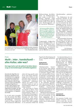 Multi-, inter-, transkulturell – alles Kultur, oder was? : die lange Suche nach der politisch korrekten Benennung von Serviceleistungen und Medienangeboten / Sibel Ulucan, Trainerin für interkulturelle Kompetenz