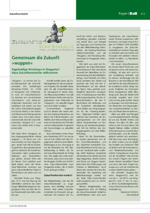 Gemeinsam die Zukunft »wuppen« : regelmäßige Workshops in Wuppertal ; neue Zukunftsentwickler willkommen / Stephanie Fröhlich, Uwe Nüstedt
