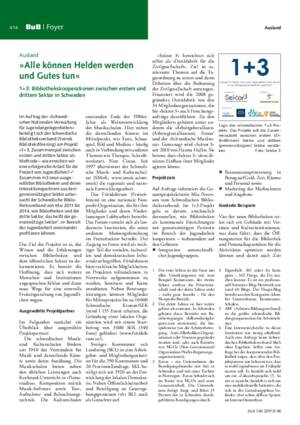 »Alle können Helden werden und Gutes tun« : 1+3: Bibliothekskooperationen zwischen erstem und drittem Sektor in Schweden / Wolfgang Ratzek, HdM Stuttgart