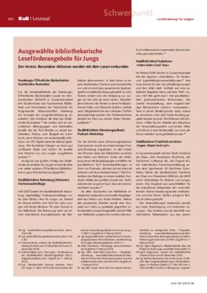 Ausgewählte bibliothekarische Leseförderangebote für Jungs : der Anreiz: besondere Aktionen werden mit dem Lesen verbunden / Iris Henrich