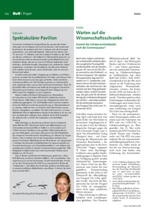 Spektakulärer Pavillon / Elisabeth Weidling (BuB-Redakteurin)