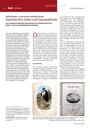Zwischen Kiwi Gothic und Frauenwahlrecht : das Sondersammelgebiet Neuseeland an der Niedersächsischen Staats- und Universitätsbibliothek Göttingen / Wilfried Enderle, Ursula Kobusch, Dorothea Schuller