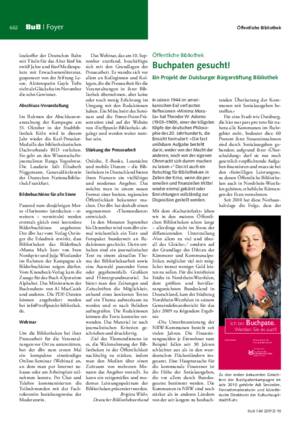 Buchpaten gesucht! : ein Projekt der Duisburger Bürgerstiftung Bibliothek / Jan-Pieter Barbian
