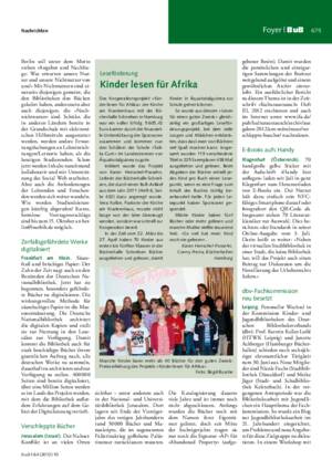 Kinder lesen für Afrika / Karen Henschel-Possehn, Conny Preira; Bücherhallen Hamburg