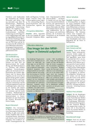 Das Image bei den NRWTagen in Detmold aufpoliert / Manuela Piche,
Stadtbücherei Detmold