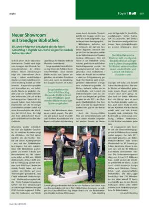 Neuer Showroom mit trendiger Bibliothek : 65 Jahre erfolgreich am Markt: die ekz feiert Geburtstag ; digitale Geschäfte sorgen für mediale Aufmerksamkeit / Elisabeth Weidling