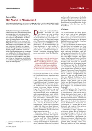 Die Maori in Neuseeland : eine kleine Einführung zu Leben und Kultur der Ureinwohner Aotearoas / Spencer Lilley