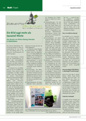 Ein Bild sagt mehr als tausend Worte : der Einsatz von Photo-Sharing-Diensten in Bibliotheken