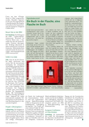 Ein Buch in der Flasche, eine Flasche im Buch / Susanne Richt