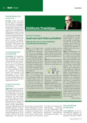 Auch mal nach Farbe aufstellen! : Ideen für die Praxis in wissenschaftlichen und Öffentlichen Bibliotheken / Martin Eichhorn