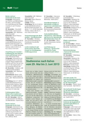 Studienreise nach Italien vom 29. Mai bis 2. Juni 2013