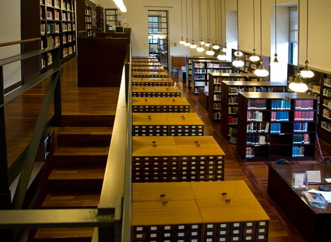Foto der spanischen nationalbibliothek, der Biblioteca Nacional de España.