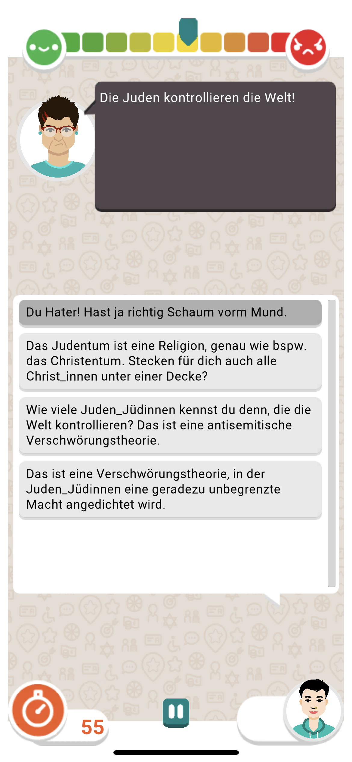 Illustre Verschwörungstheorien und zügelloses Hatespeech verschlagen uns immer wieder die Sprache. Kommen krude Dinge über Corona, Klima oder den Krieg in der Ukraine etwa auf einer Grillparty zur Sprache, fällt einem spontan selten eine Antwort ein, die das Gegenüber wieder auf den Boden der Tatsachen bringen könnte. Die von der niedersächsischen Landeszentrale für politische Bildung herausgegebene App »Konterbunt« will das ändern. 